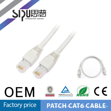 SIPUO alta calidad mejor precio 100% paso Fluke prueba OEM 0,5 mm 24 AWG 1M Cat6e Patch Cord